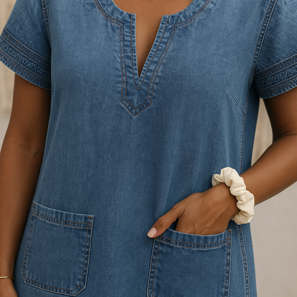 Vienne Denim Pocket Dress