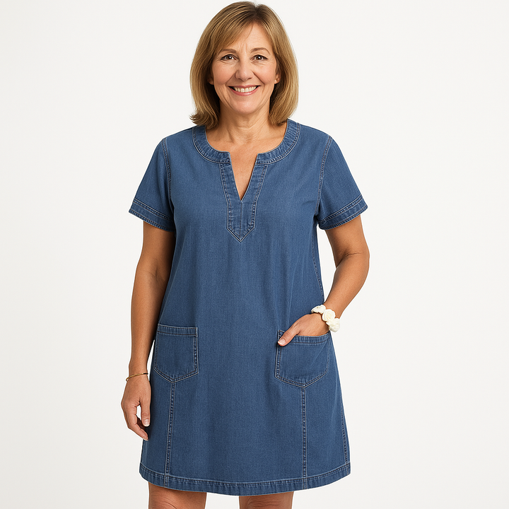 Vienne Denim Pocket Dress