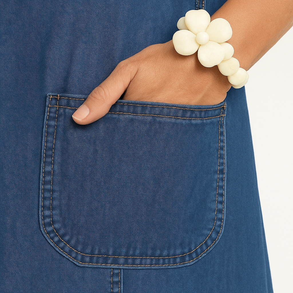 Vienne Denim Pocket Dress