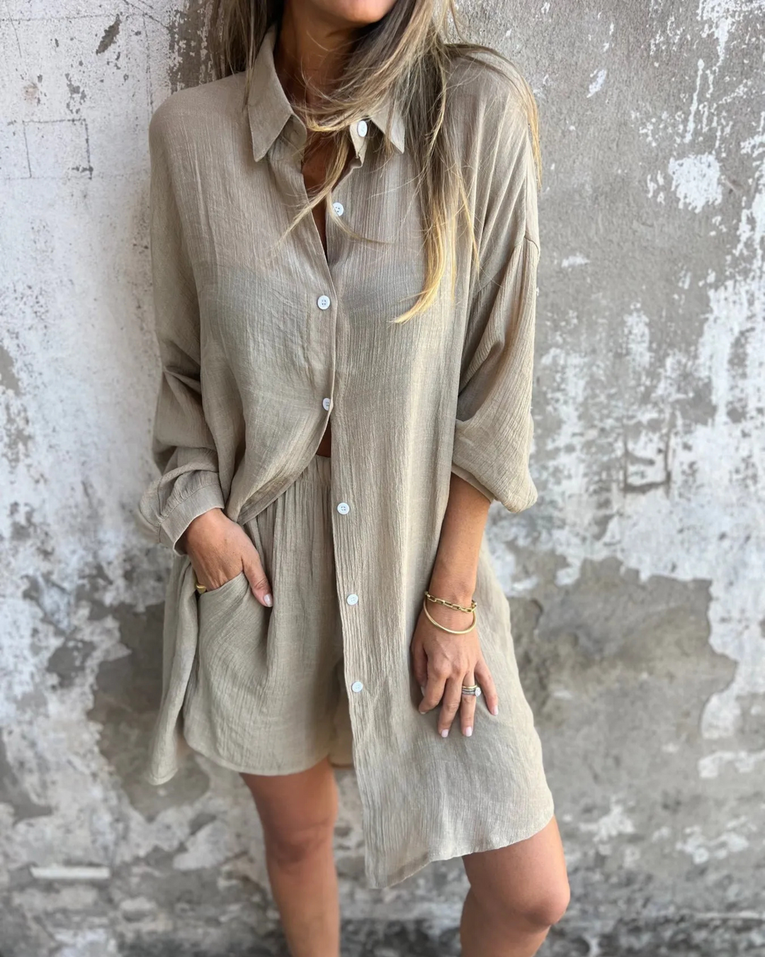 Noosa Casual Shirt & Shorts Set