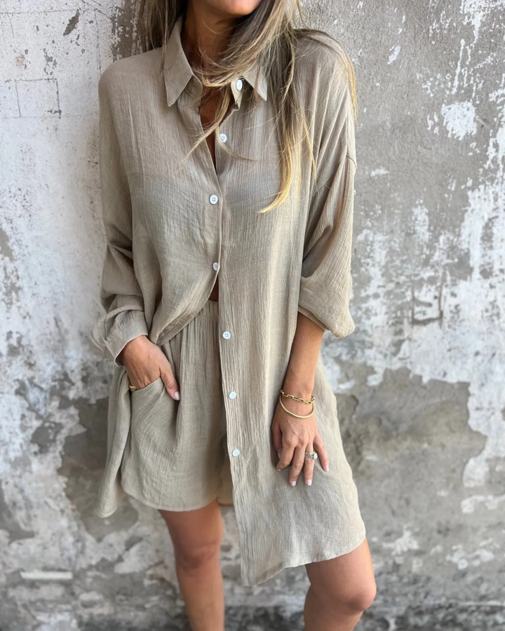 Noosa Casual Shirt & Shorts Set