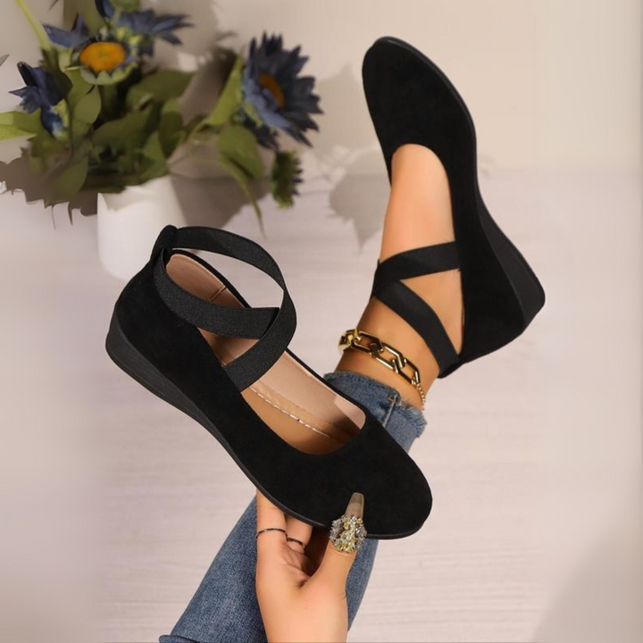 Clara Closed Wedge Ballerina Shoes