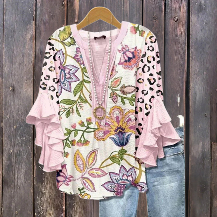 Flora Vintage Floral Blouse