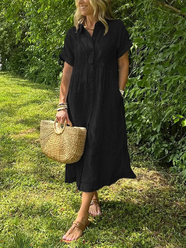 Eloura Striped Long Dress
