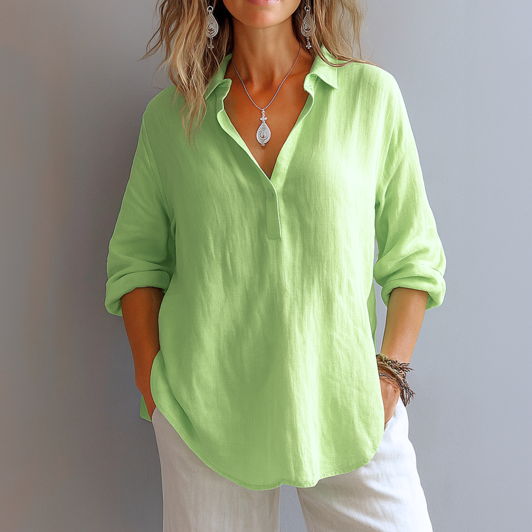 Clara Linen Blouse