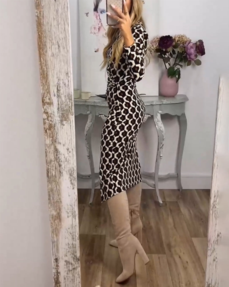 Coral Drift Dress