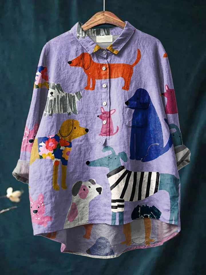 Woman's Unique Artistic Print Shirt