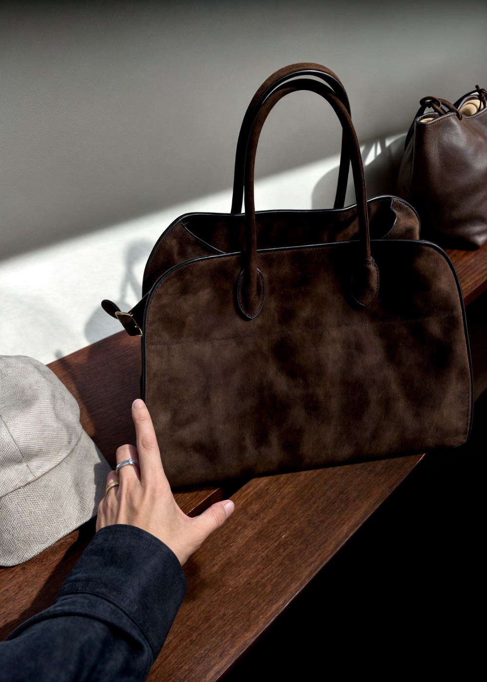 Seraphina Suede Shoulder Bag BB