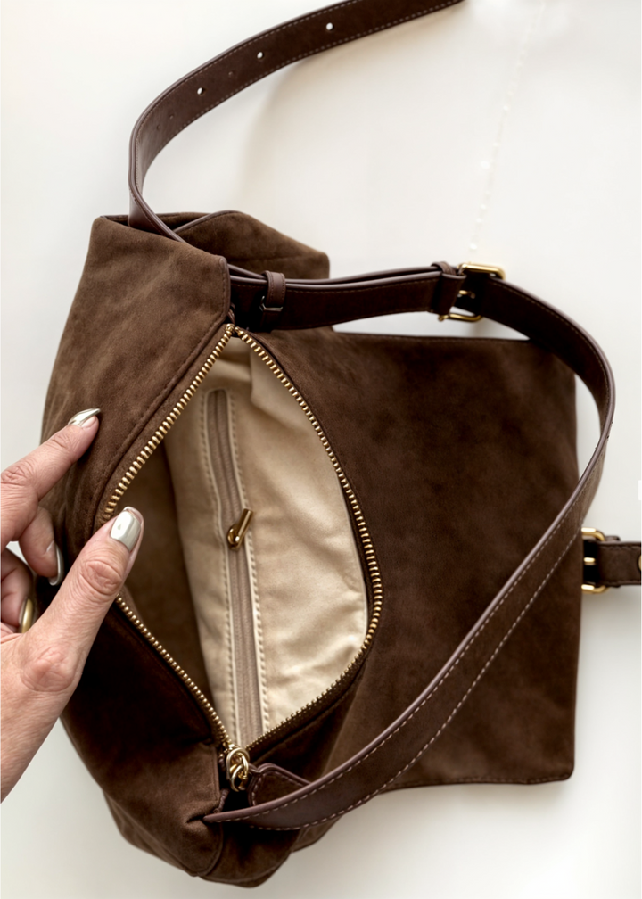 Elara Suede Crossbody MM
