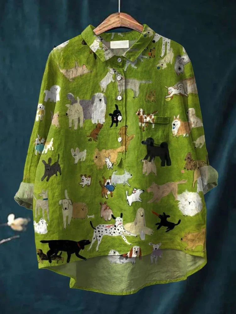 Woman's Unique Artistic Print Shirt