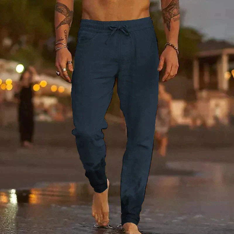 Luca Slim-Fit Casual Trousers