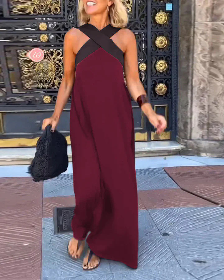 Grace Dress with Crossed Cut