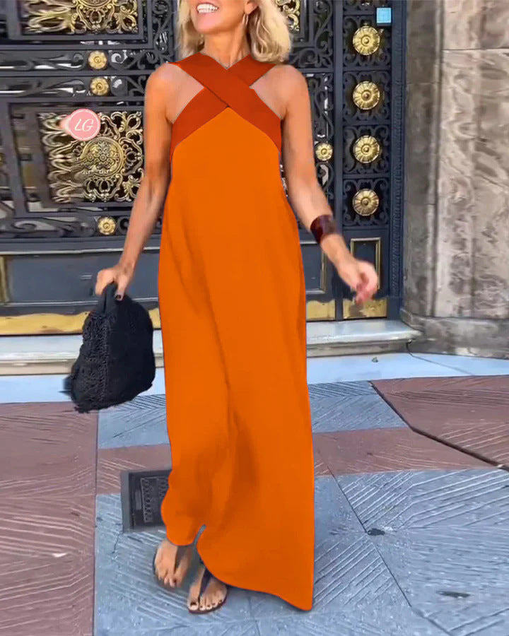 Grace Dress with Crossed Cut