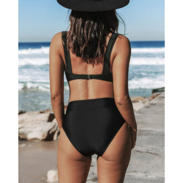 Sonia Solid High Waist Swimsuit