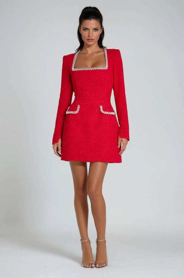 Jolene Tweed Mini Dress