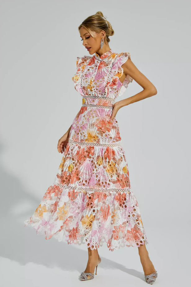 Maeve Hollow Sleeveless Maxi Dress