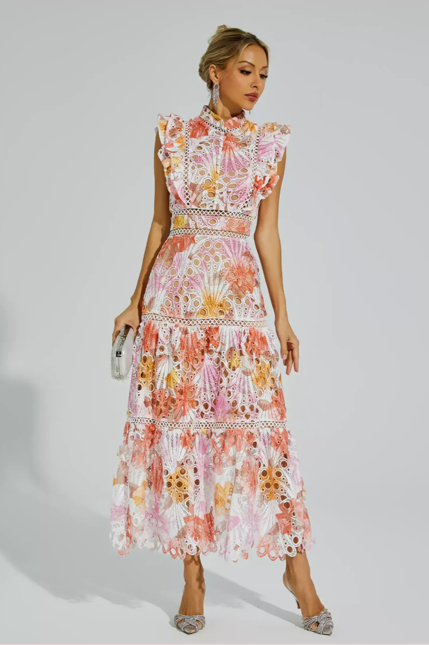 Maeve Hollow Sleeveless Maxi Dress