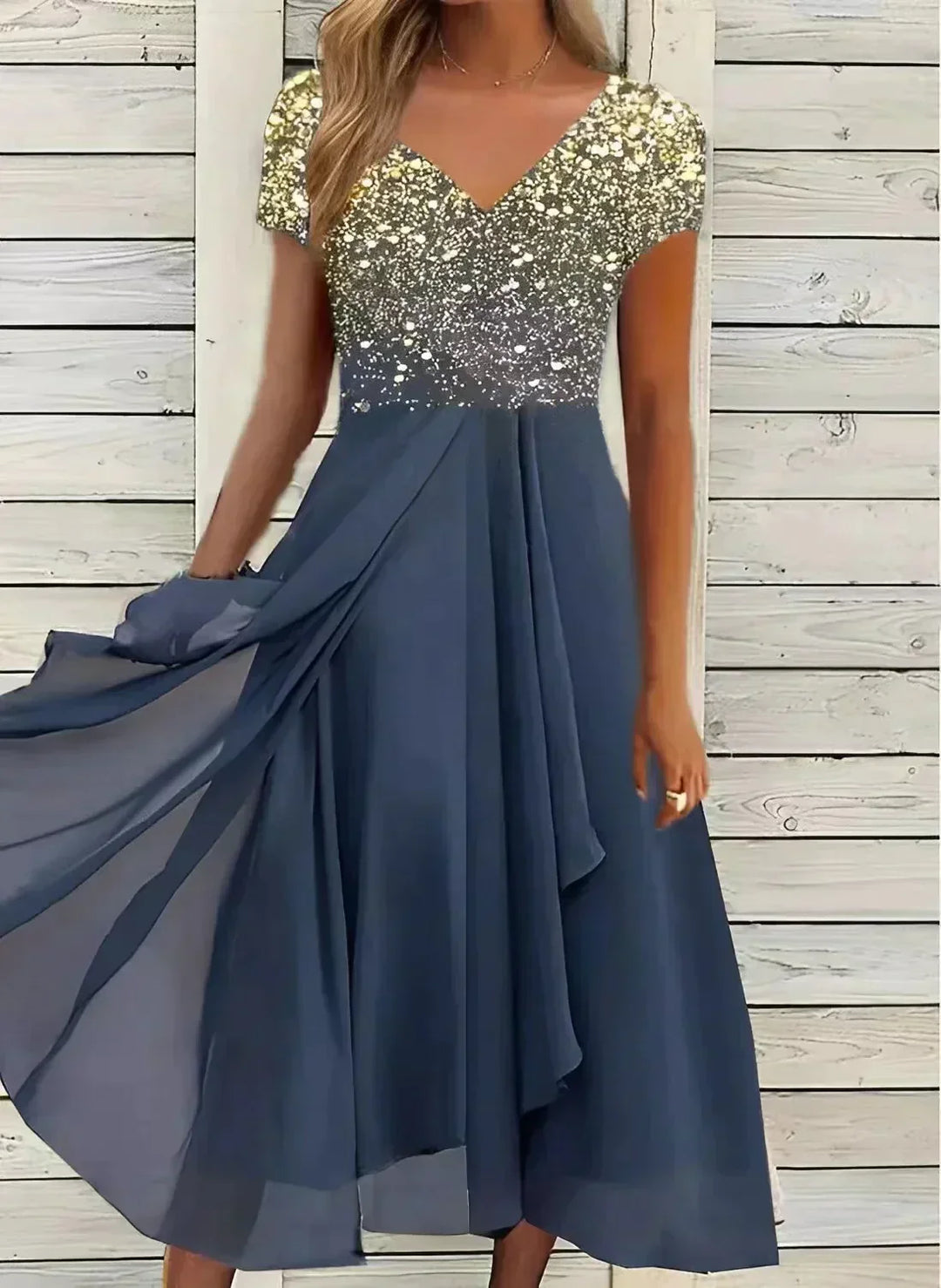 Elara Elegant Midi Dress