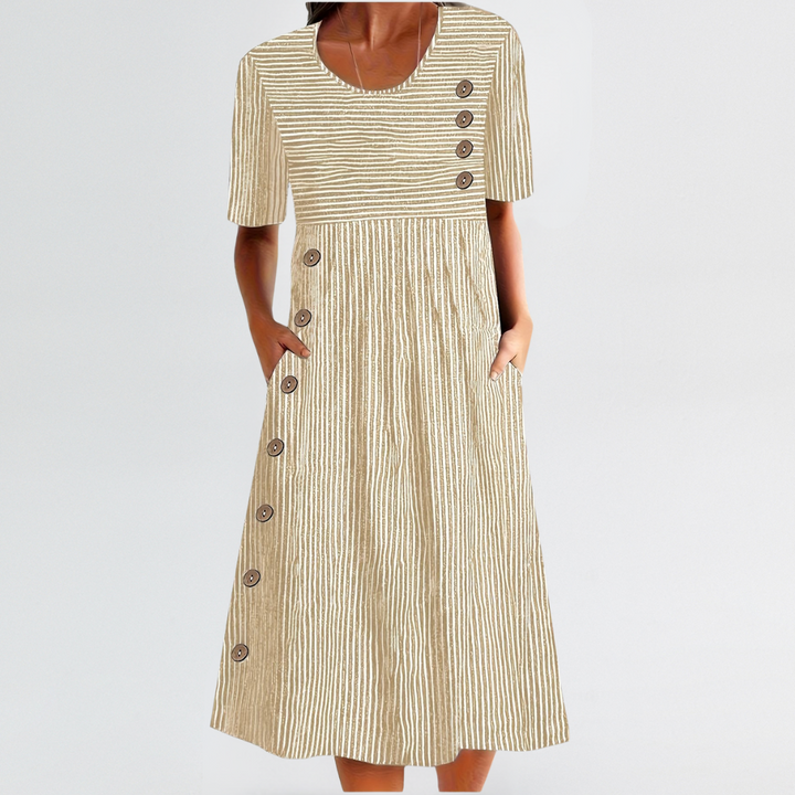 Hazel Breezy Striped Comfort Dress