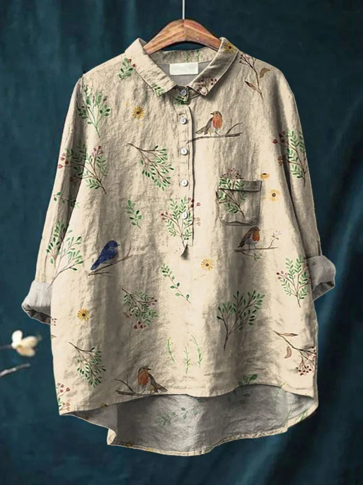 Woman's Unique Artistic Print Shirt