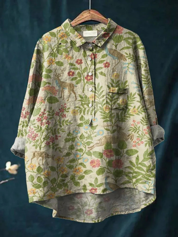 Woman's Unique Artistic Print Shirt