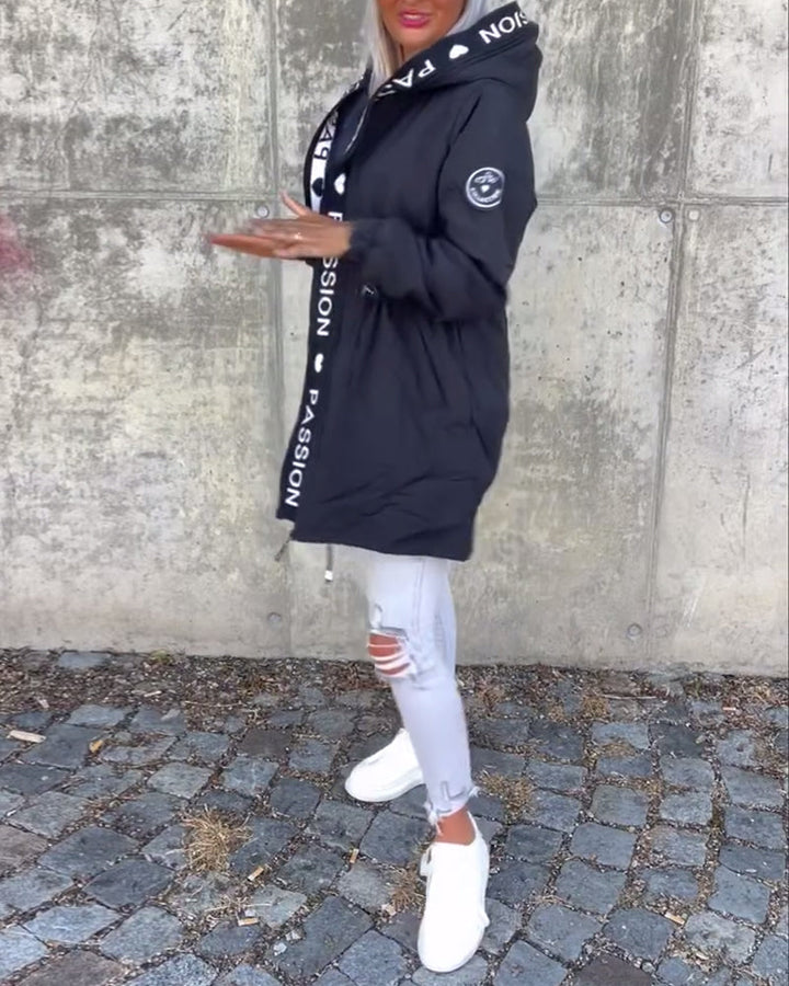 Nathalia Classic Jacket with Zip Closure