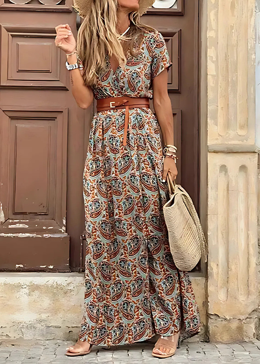 Elara Airy Boho Maxi Dress