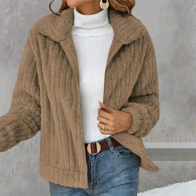 Stacey Casual Plush Cardigan