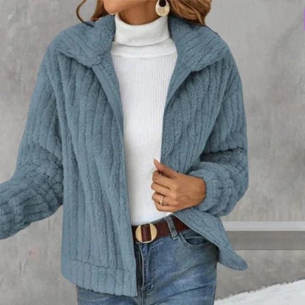 Stacey Casual Plush Cardigan